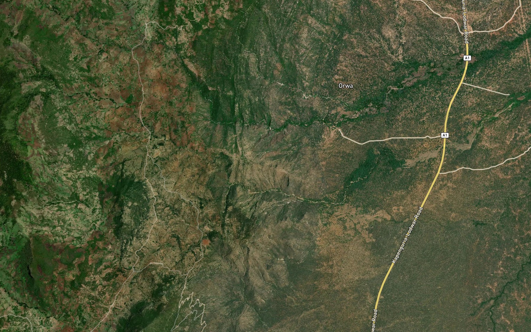 Satellite map of the Mbara