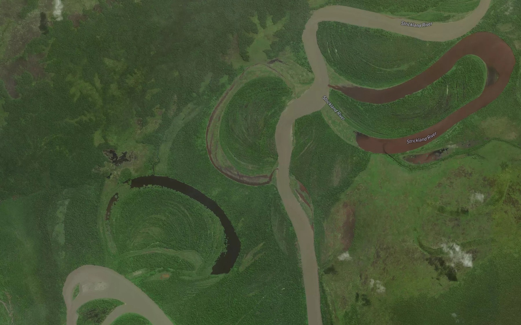 Satellite map of the Bonito Bend