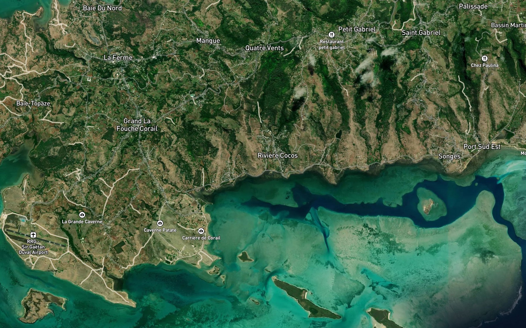 Satellite map of the Cocos