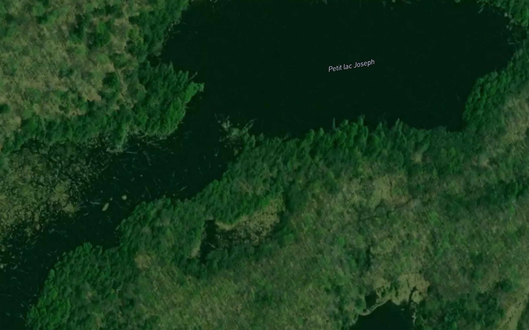 Satellite map of the Petit lac Joseph