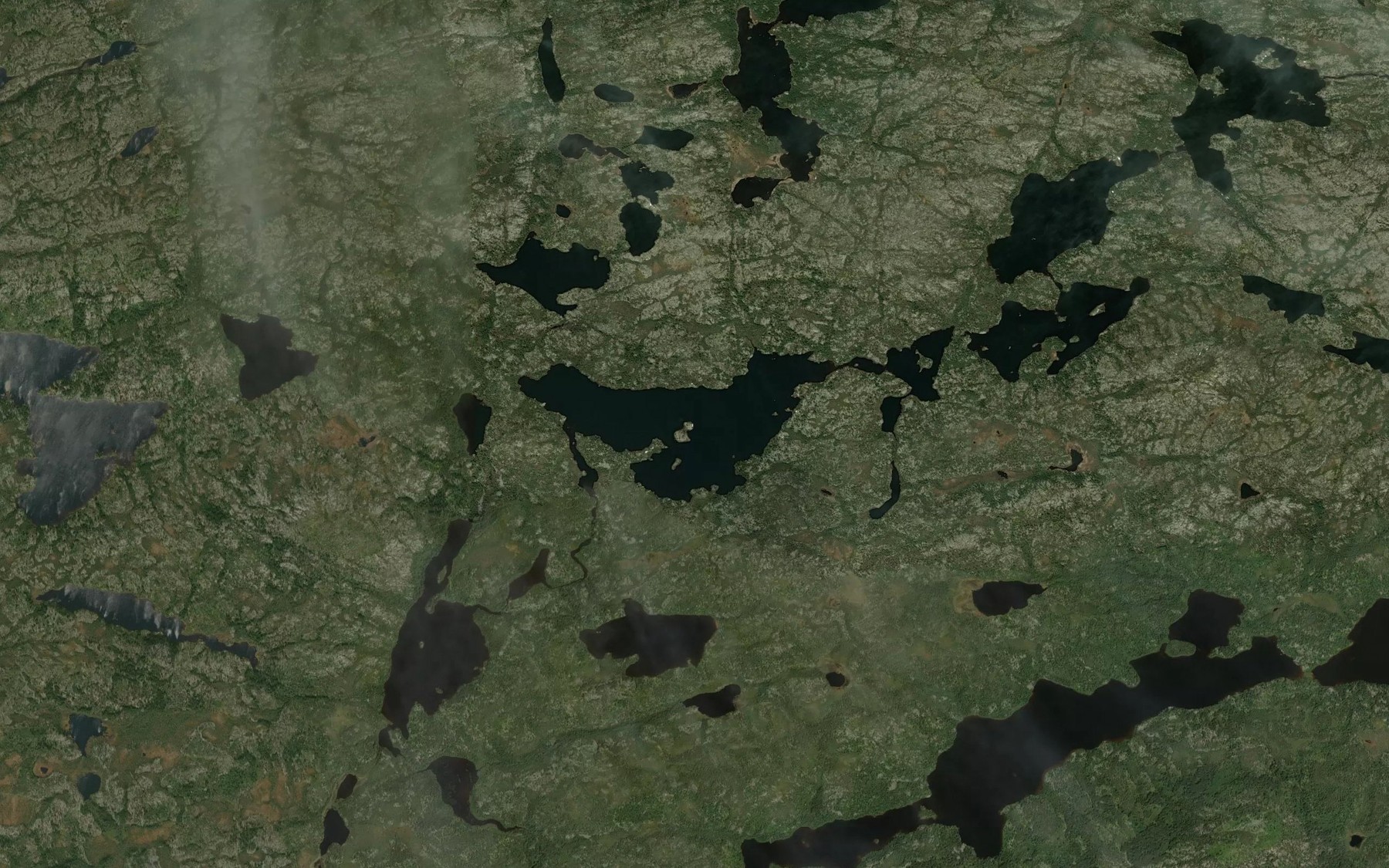 Satellite map of the Lac Mankish