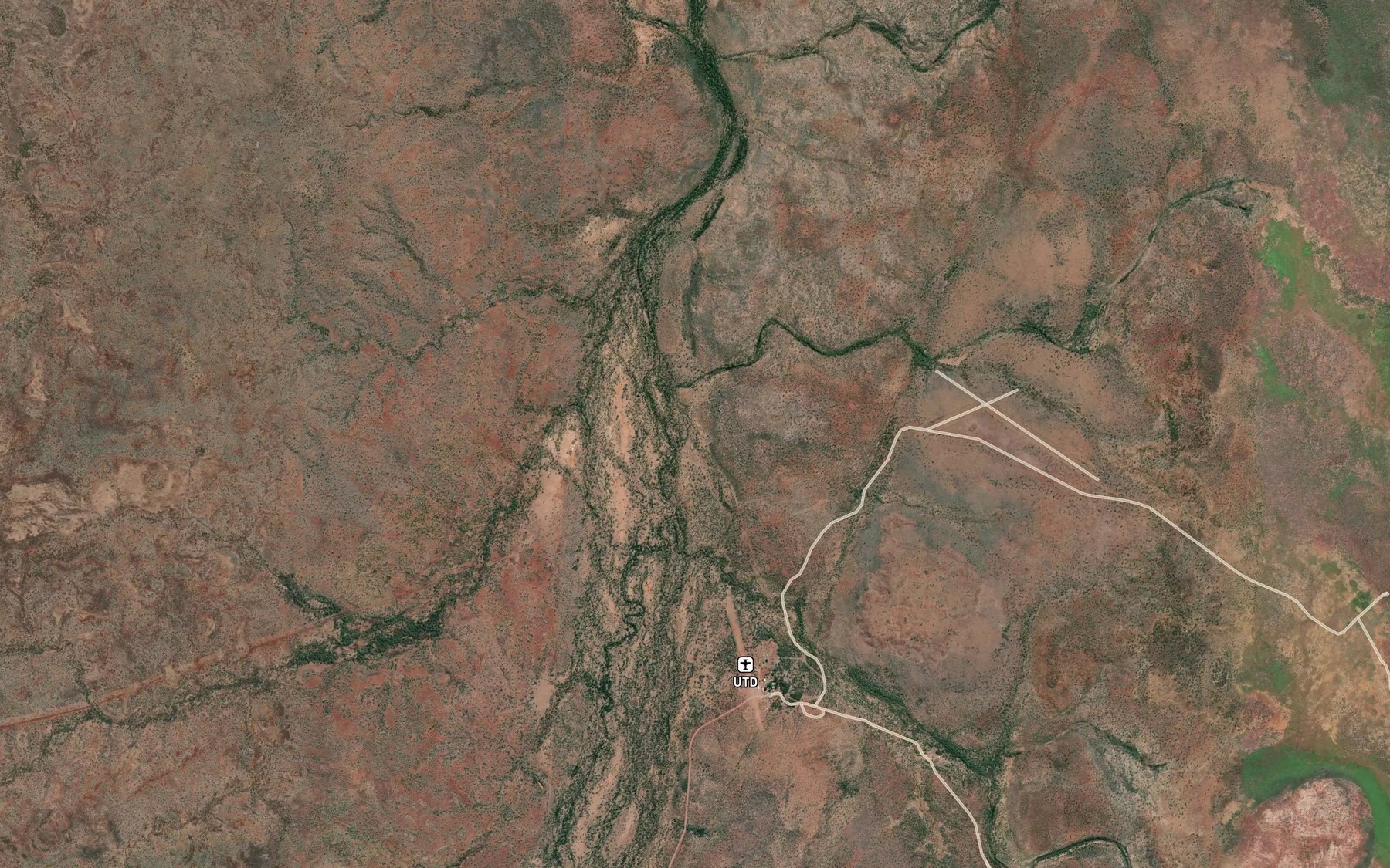 Satellite map of the Station Creek