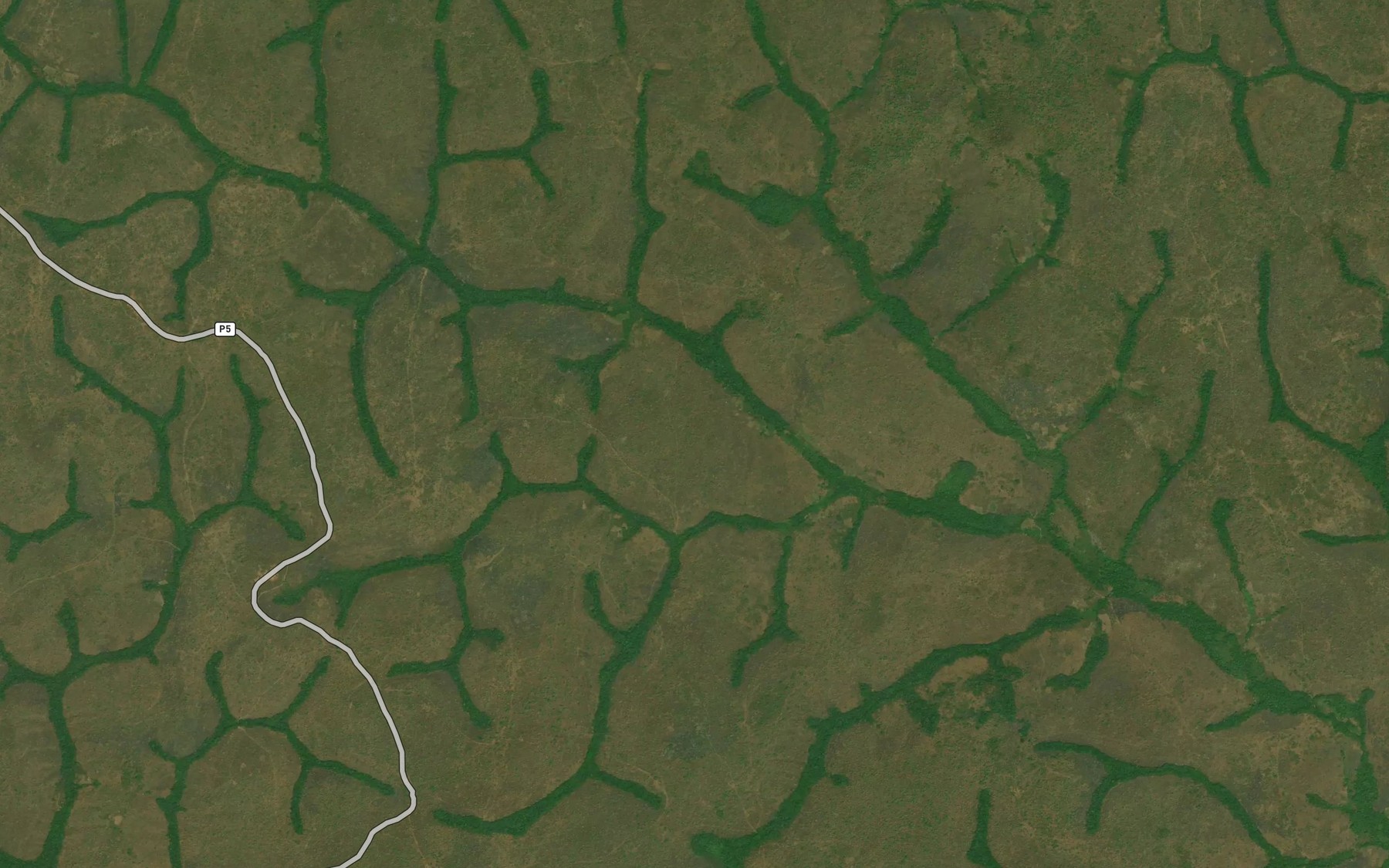 Satellite map of the Bondei