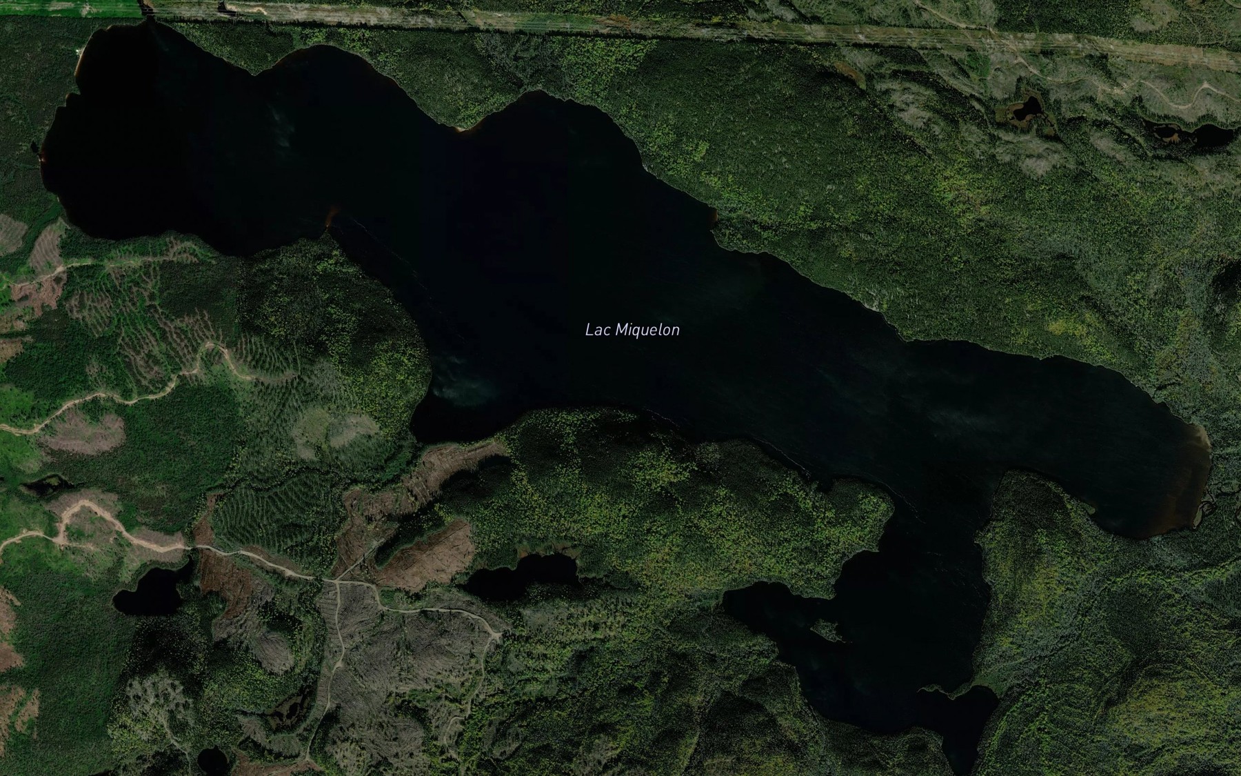 Satellite map of the Lac Miquelon