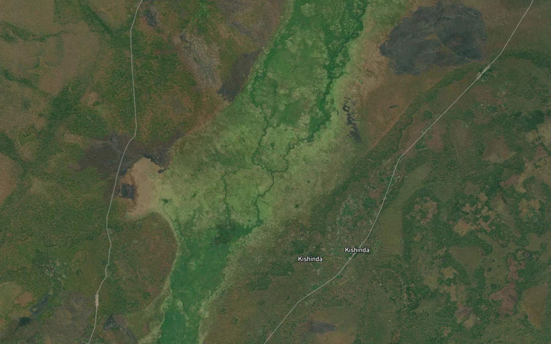 Satellite map of the Mwala