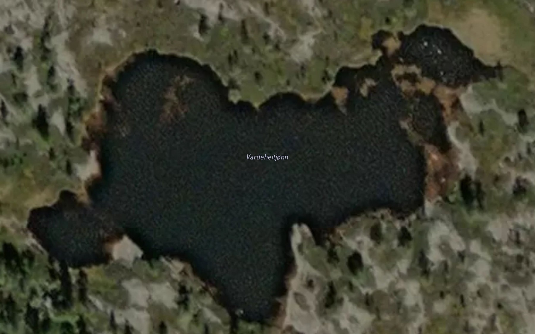 Satellite map of the Vardeheitjonn