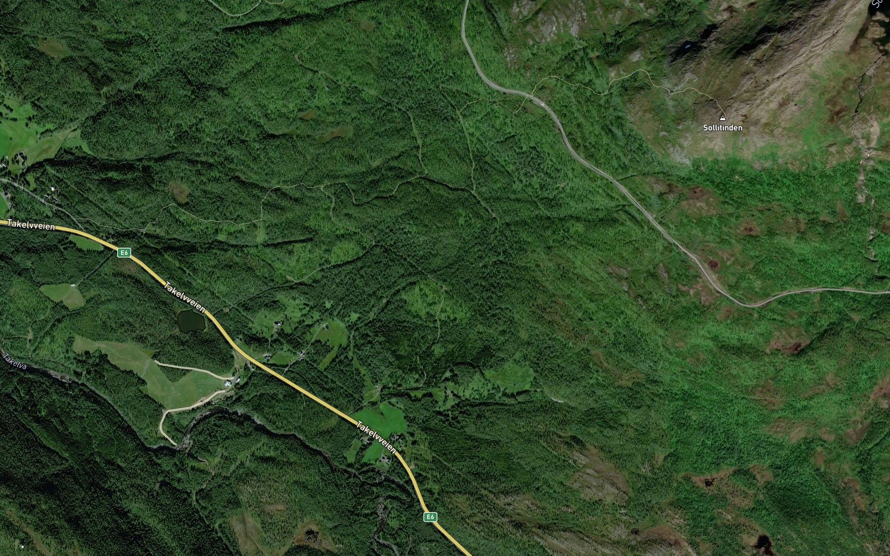 Satellite map of the Solabekken