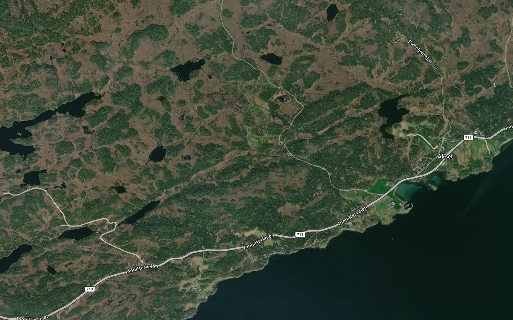 Satellite map of the Hamnadalsbekken