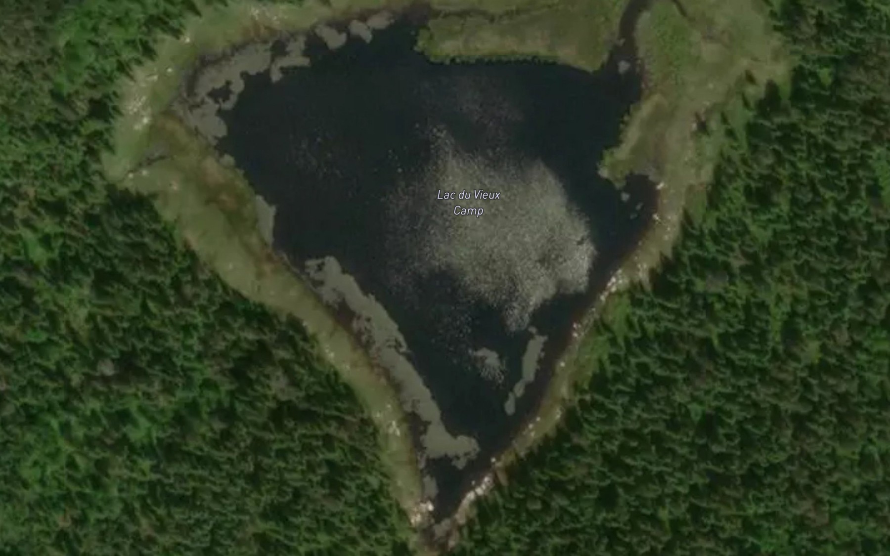 Satellite map of the Lac du Vieux Camp