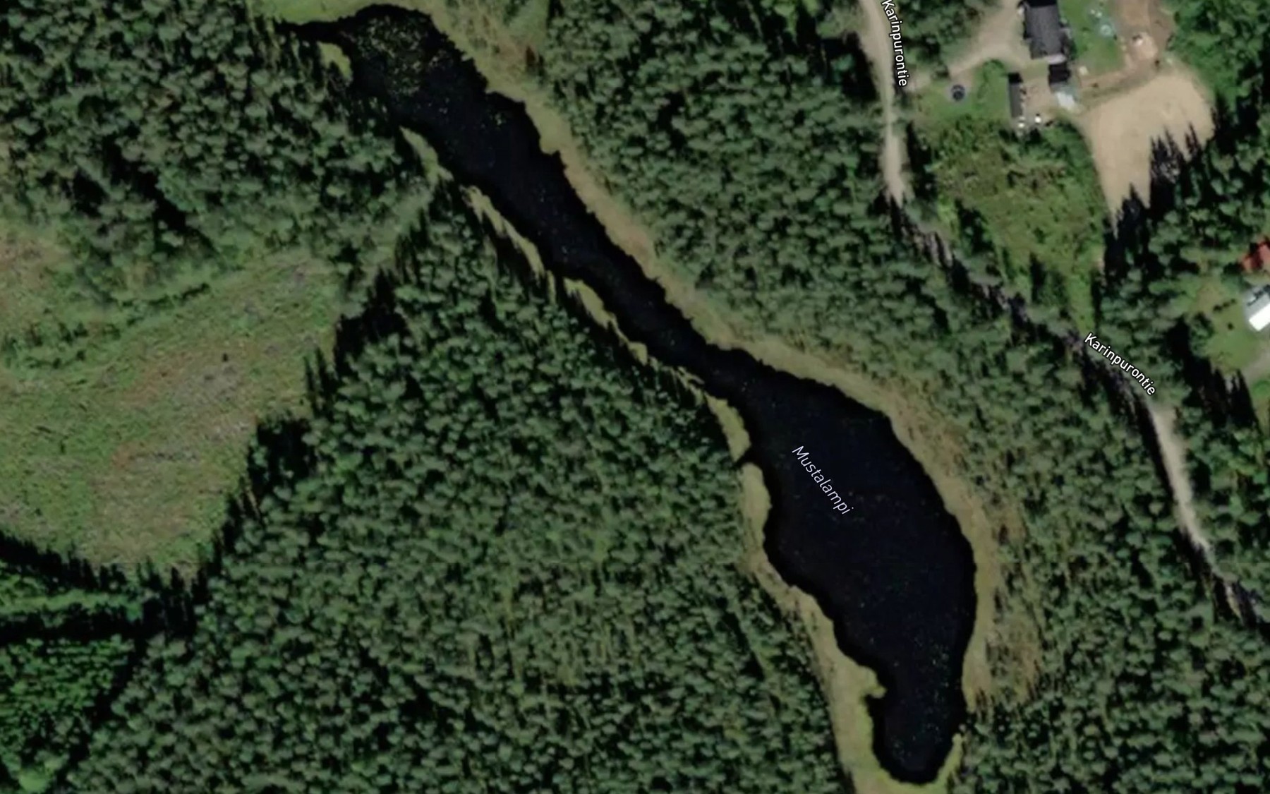 Satellite map of the Mustalampi