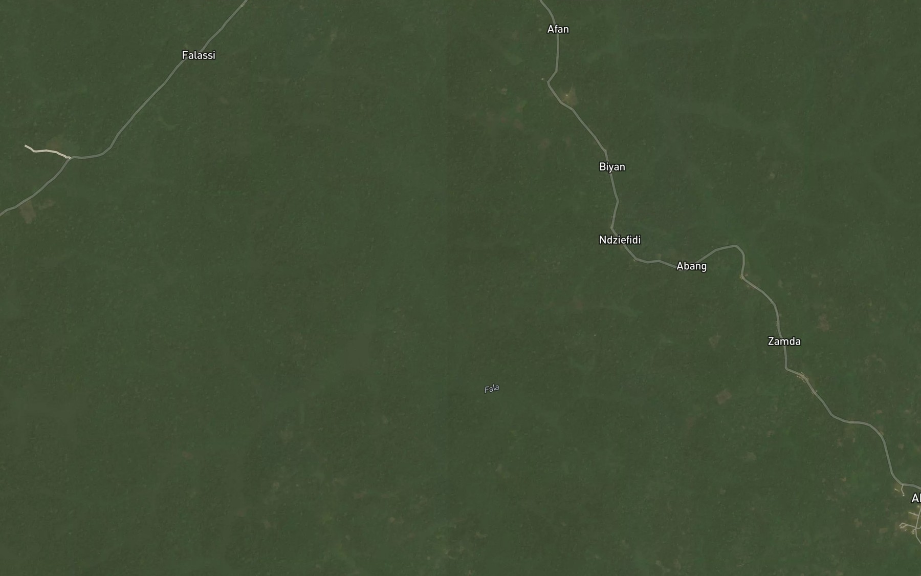 Satellite map of the Osoe Mekoue