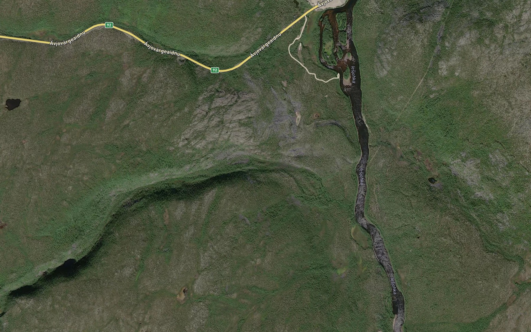 Satellite map of the Ehtemasjogas