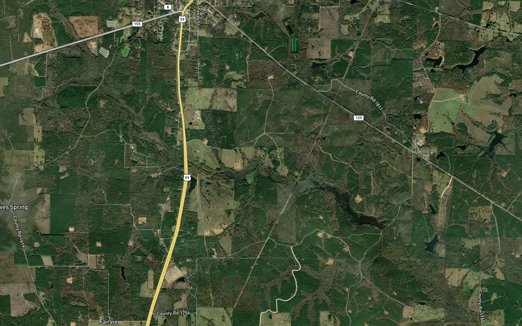 Satellite map of the Salem Branch