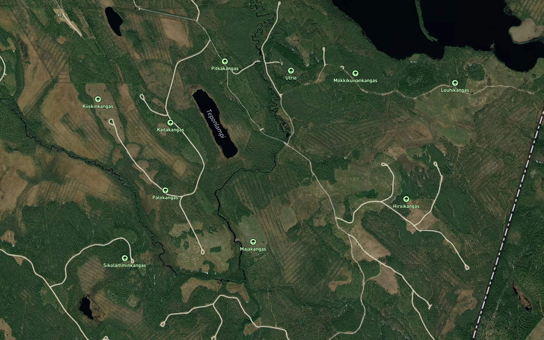 Satellite map of the Myllykoski