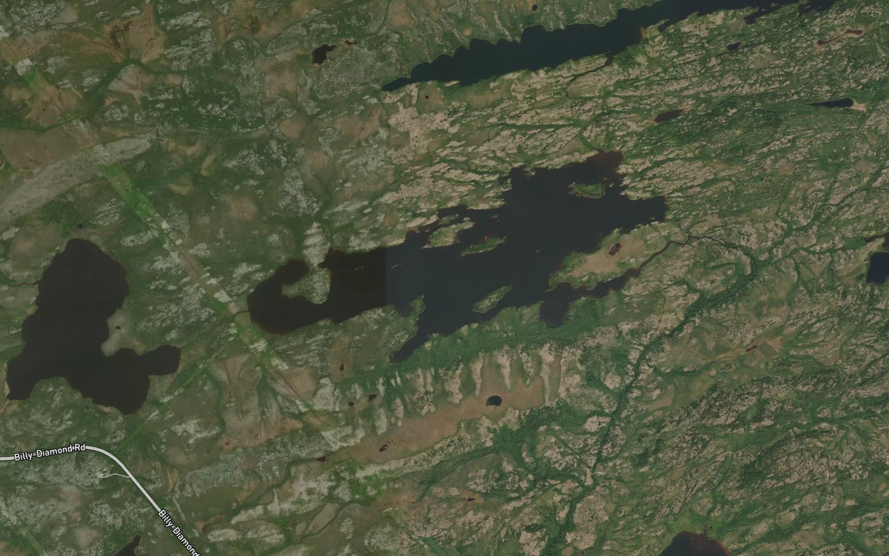 Satellite map of the Lac Wapiyaw