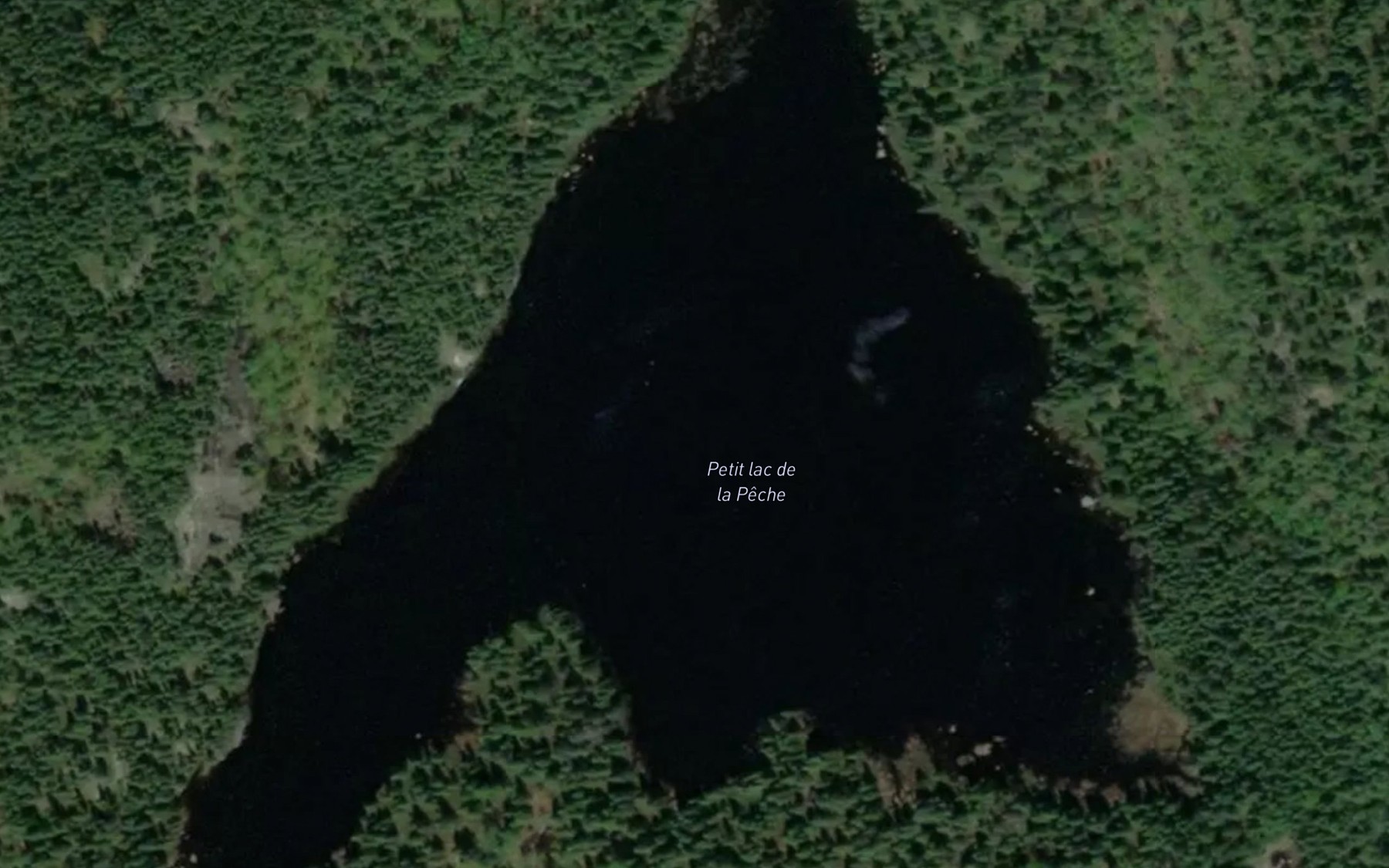 Satellite map of the Petit lac de la Peche