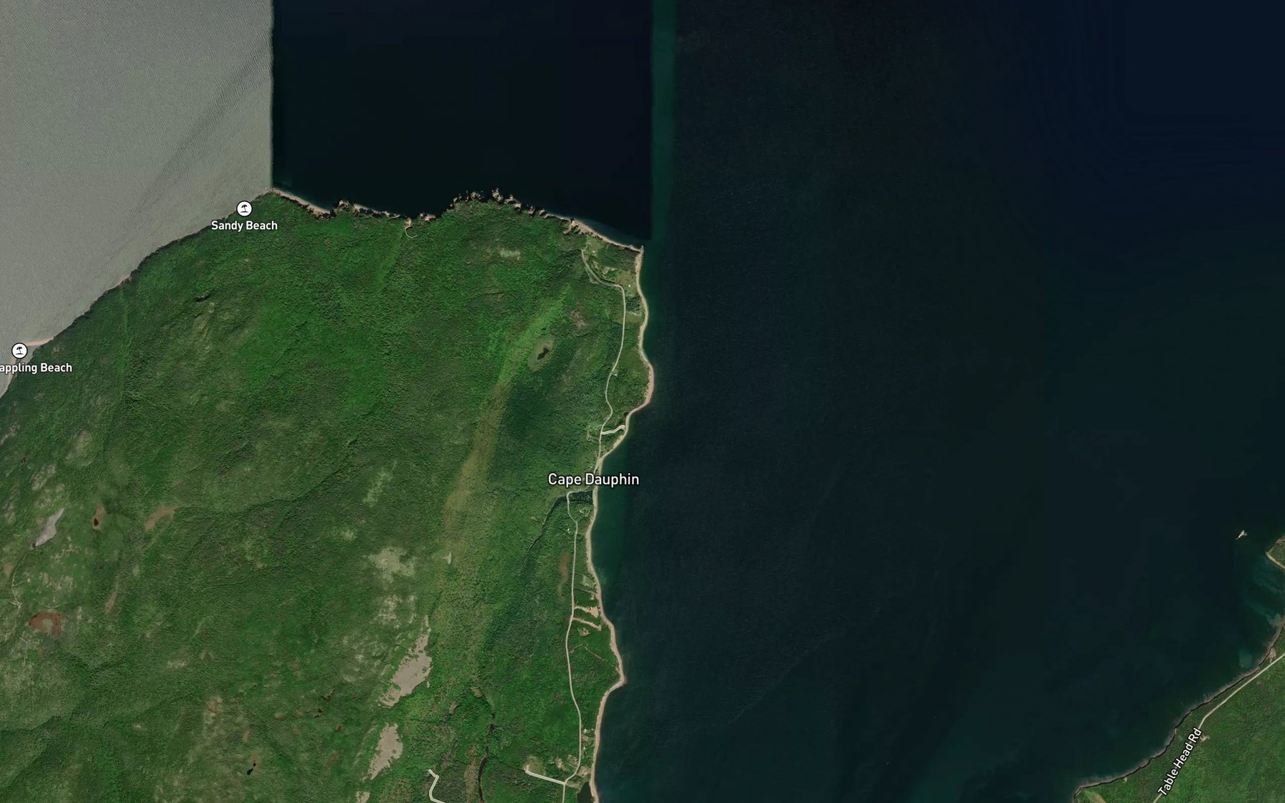 Satellite map of the Little MacDermids Pond