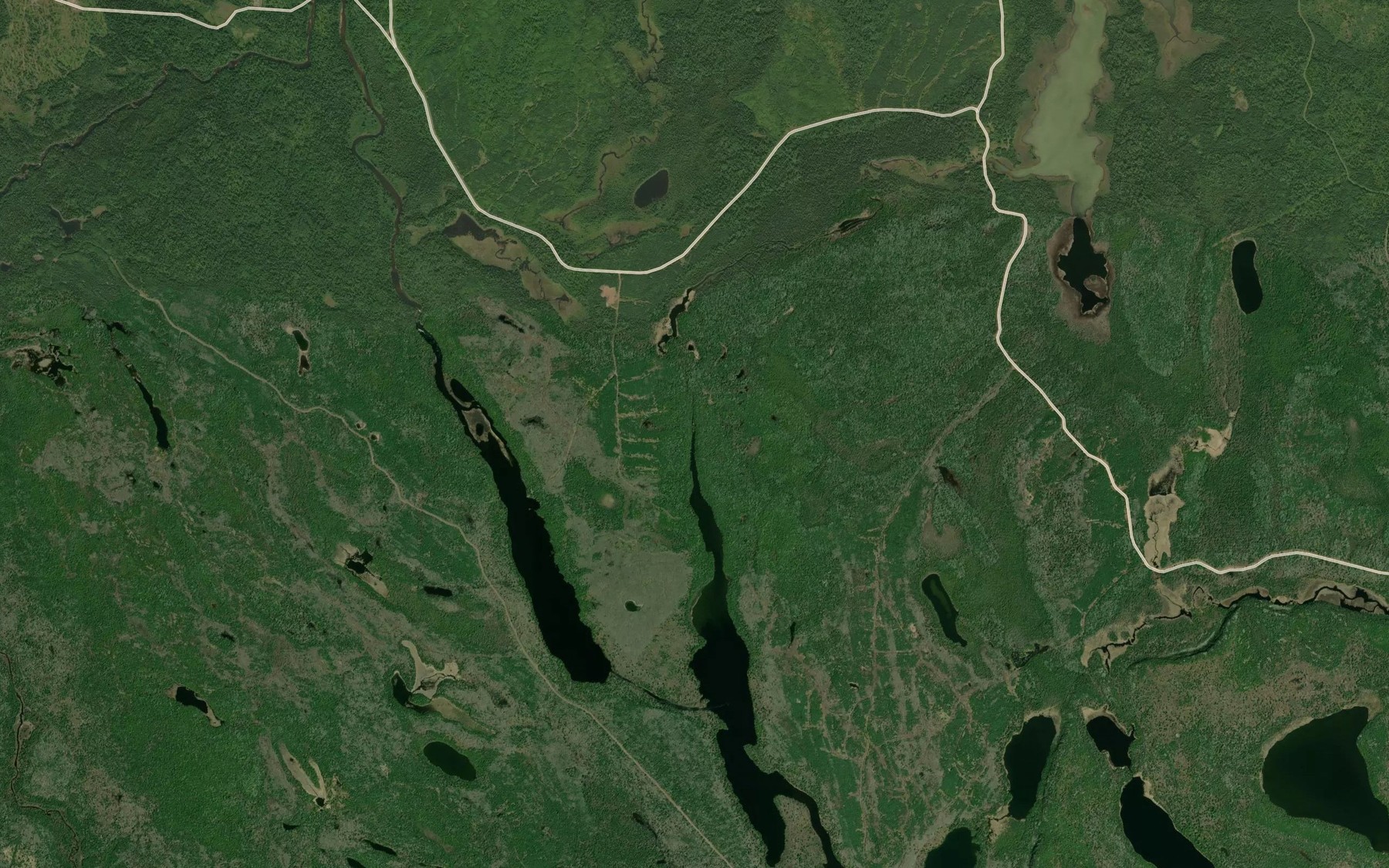 Satellite map of the Wolfpup Creek