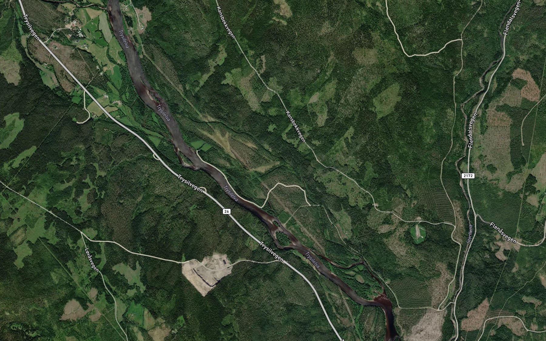 Satellite map of the Rakstbekken