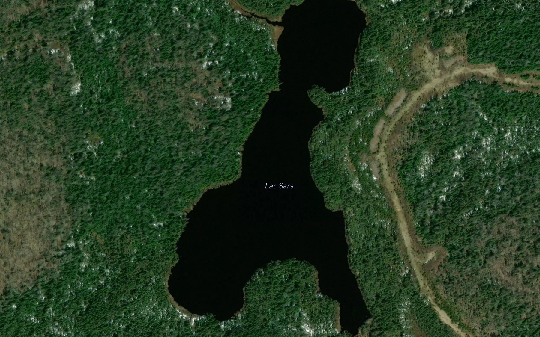 Satellite map of the Lac Sars