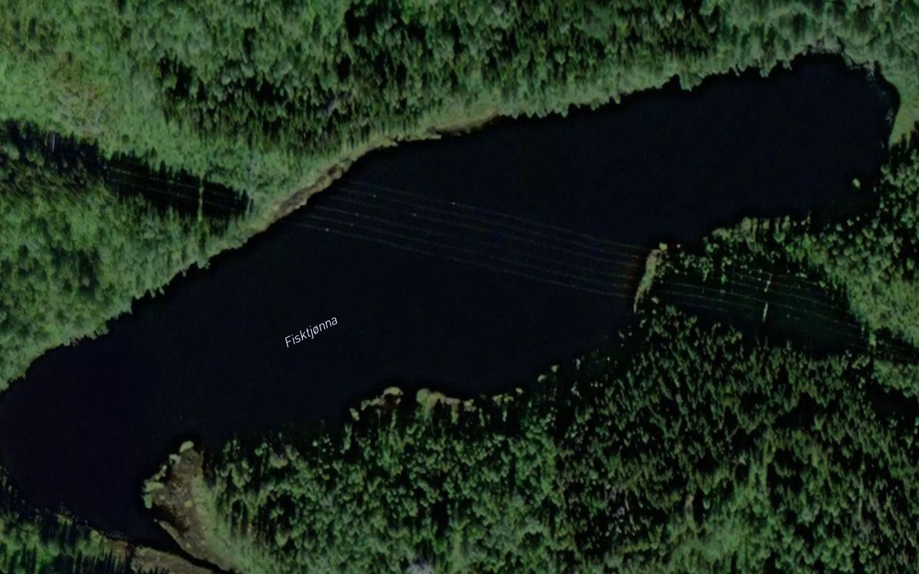 Satellite map of the Fisketjorna