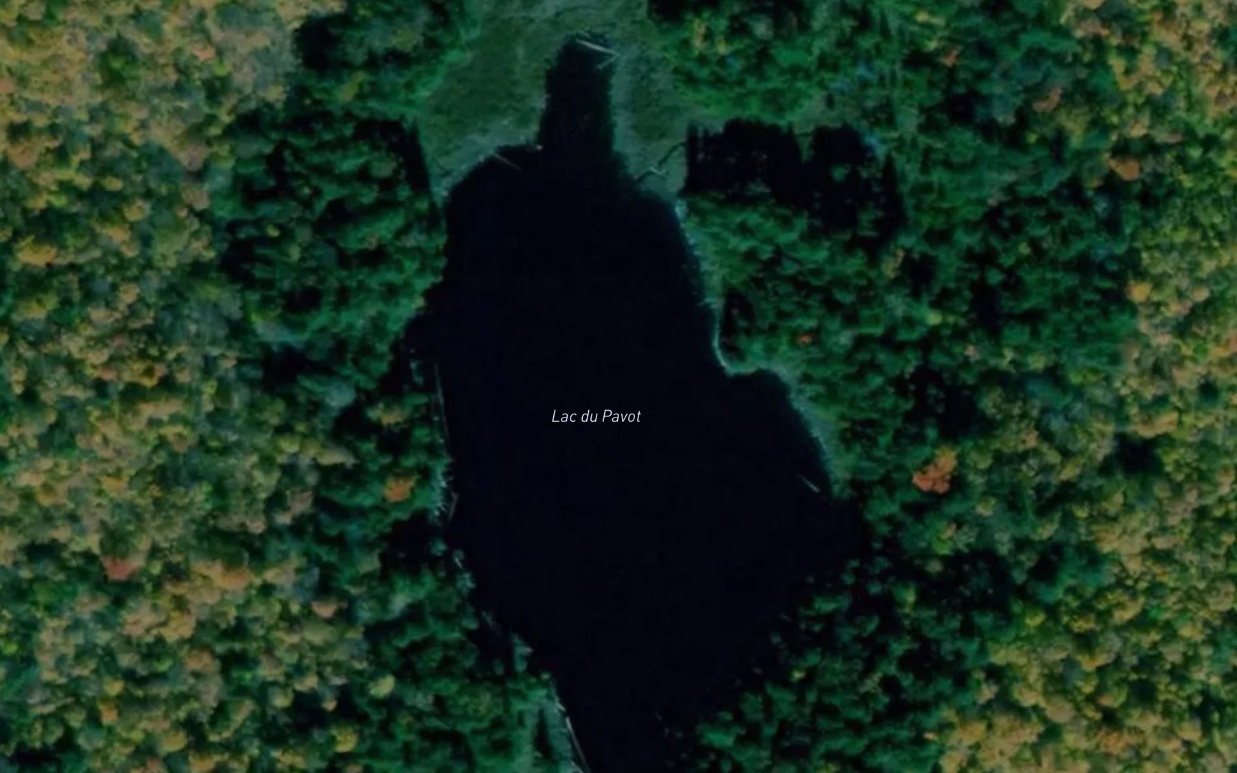 Satellite map of the Lac du Pavot