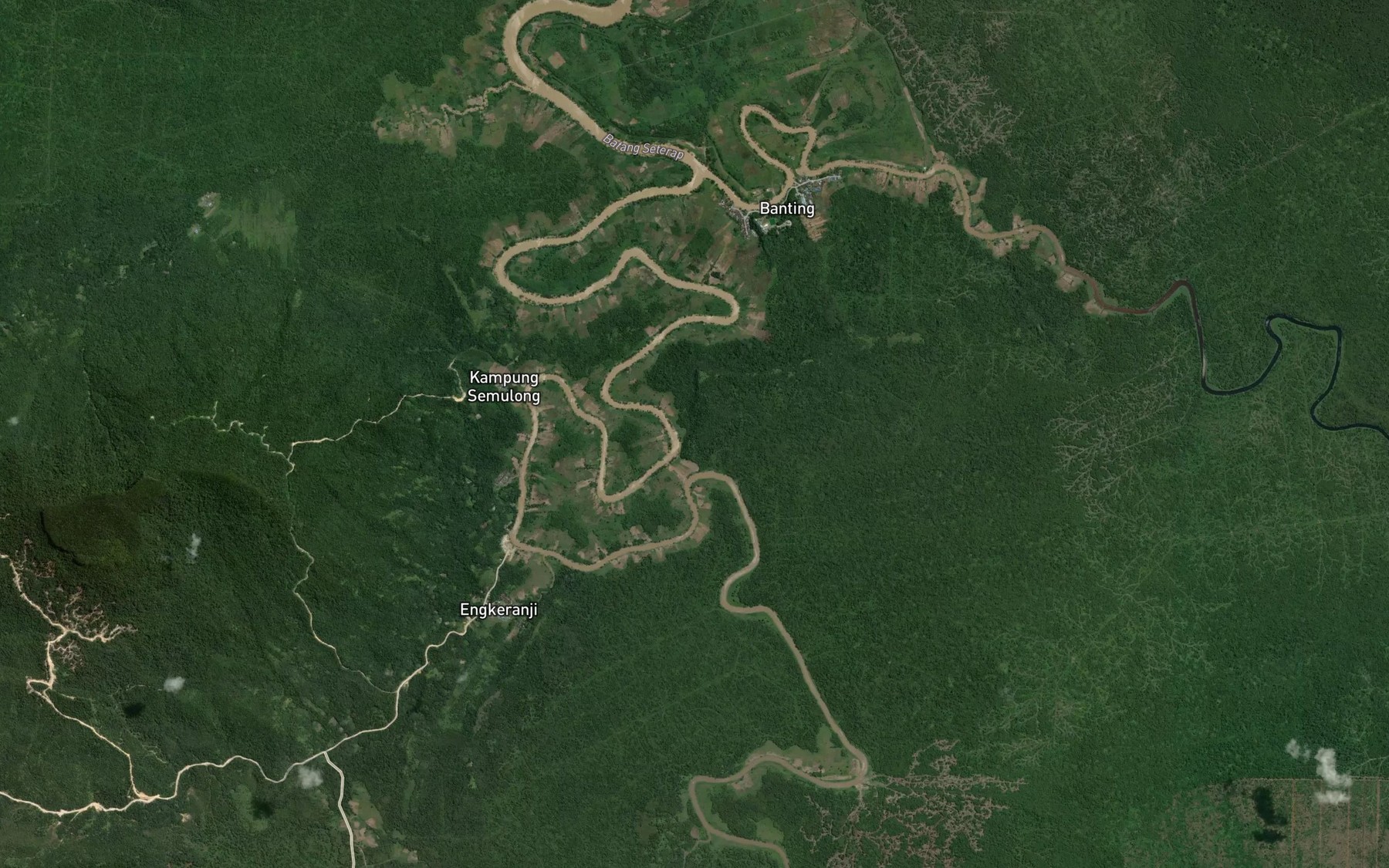 Satellite map of the Sungai Tanjoh
