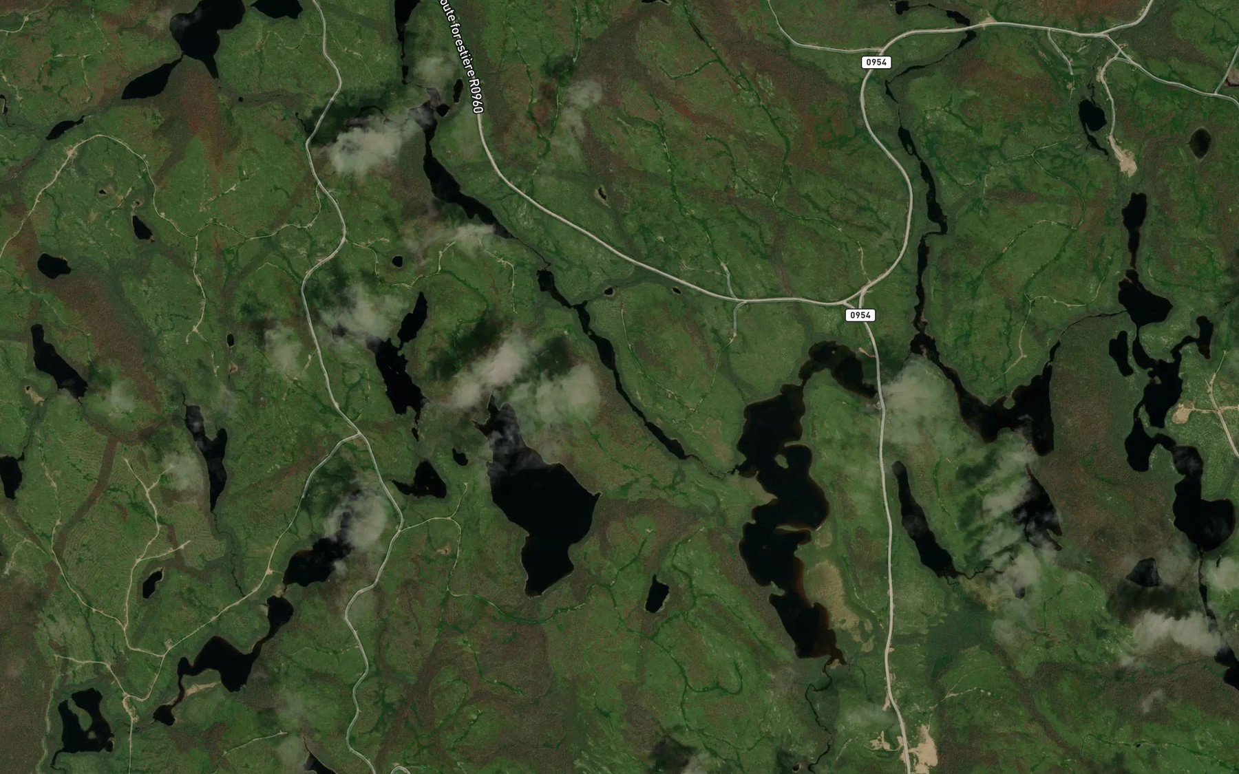 Satellite map of the Lac de la Viree