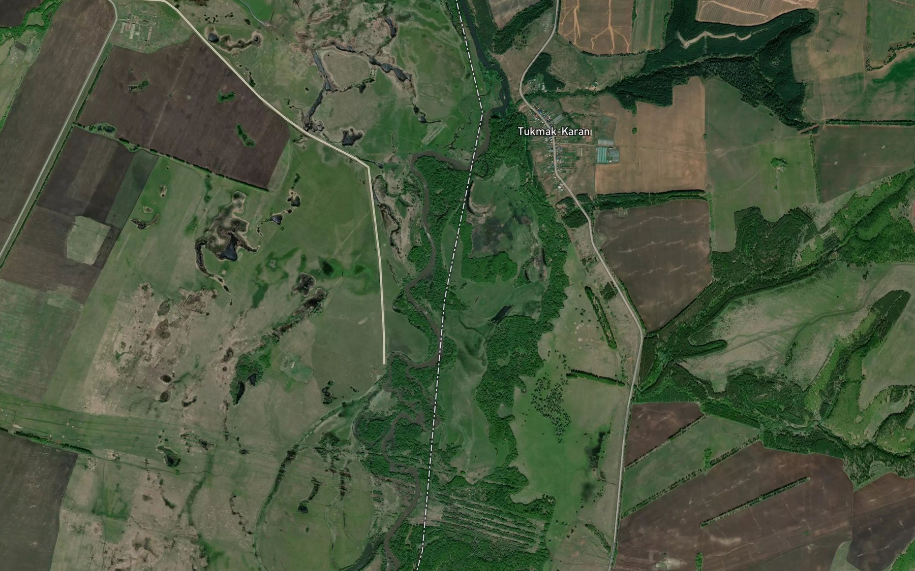 Satellite map of the Usen'
