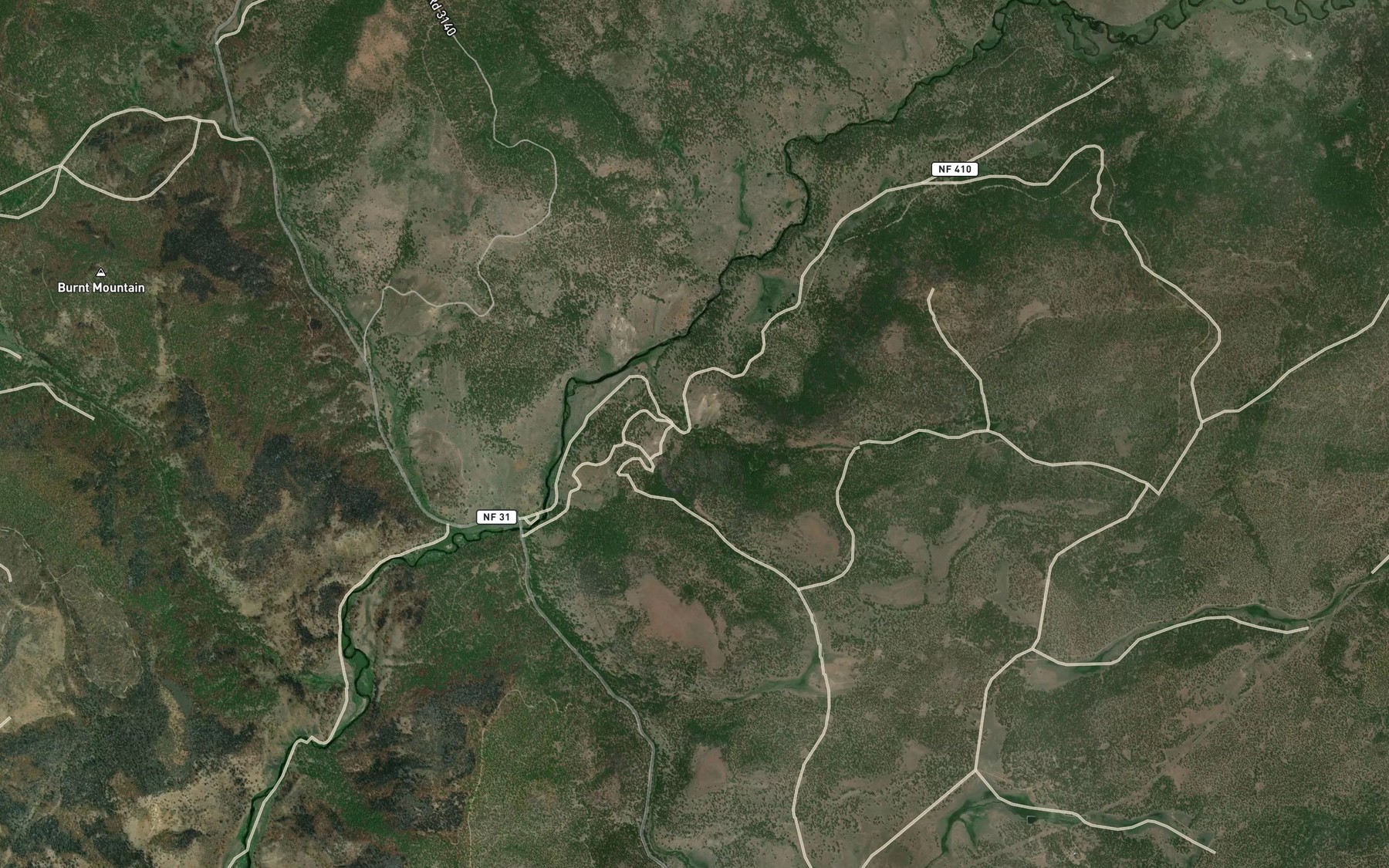 Satellite map of the Mike Robinson Spring