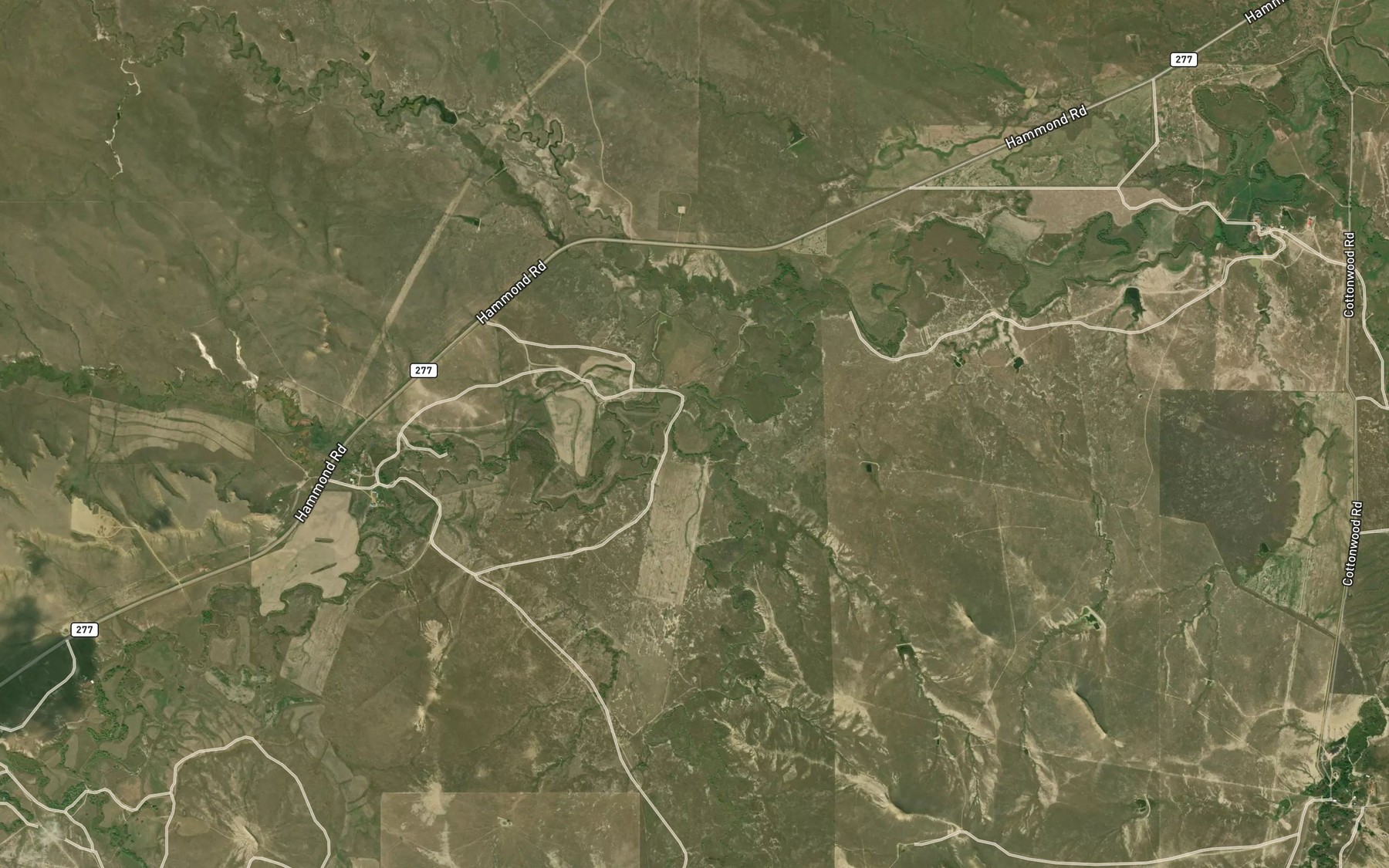 Satellite map of the T L Creek