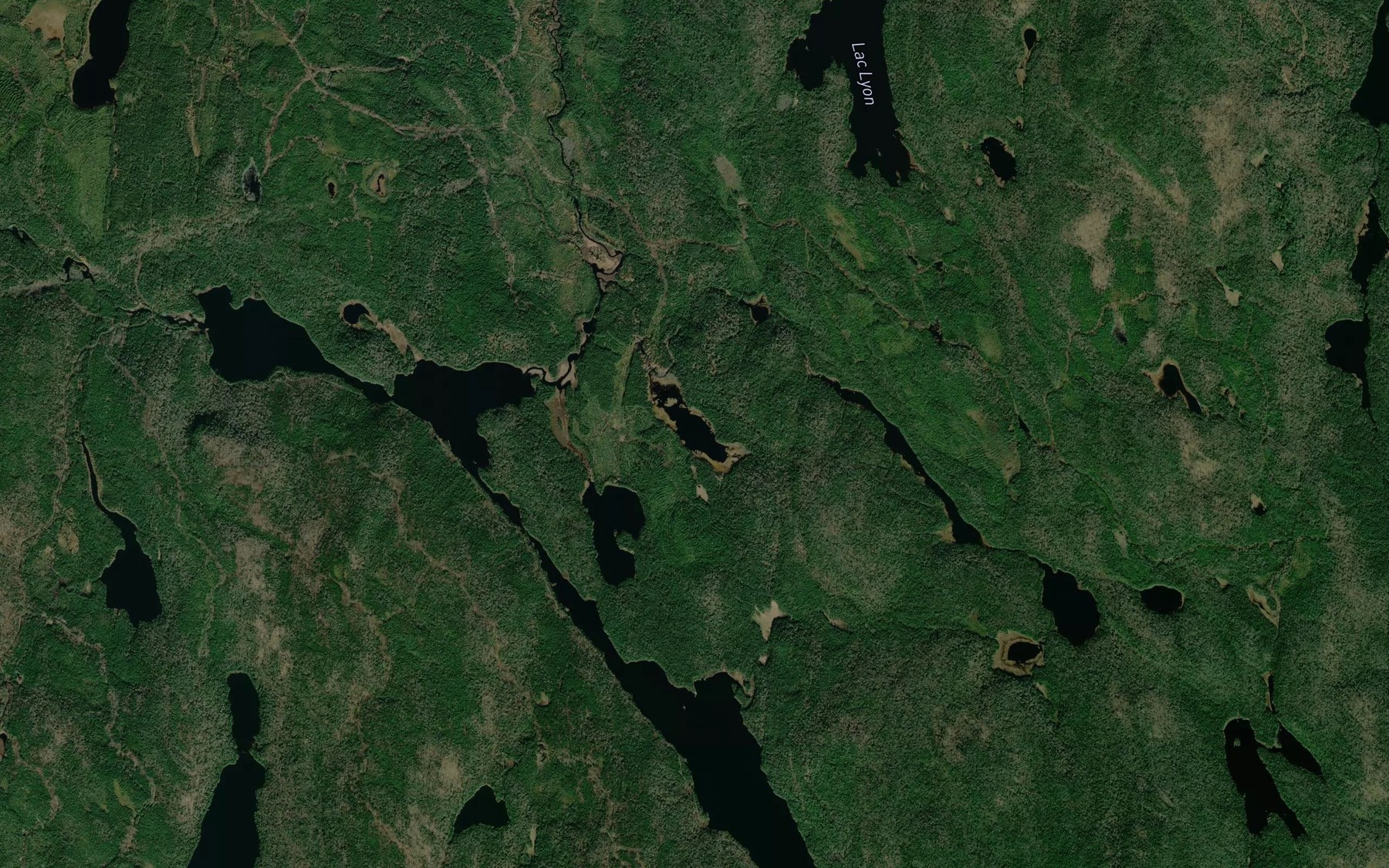 Satellite map of the Lac Hale