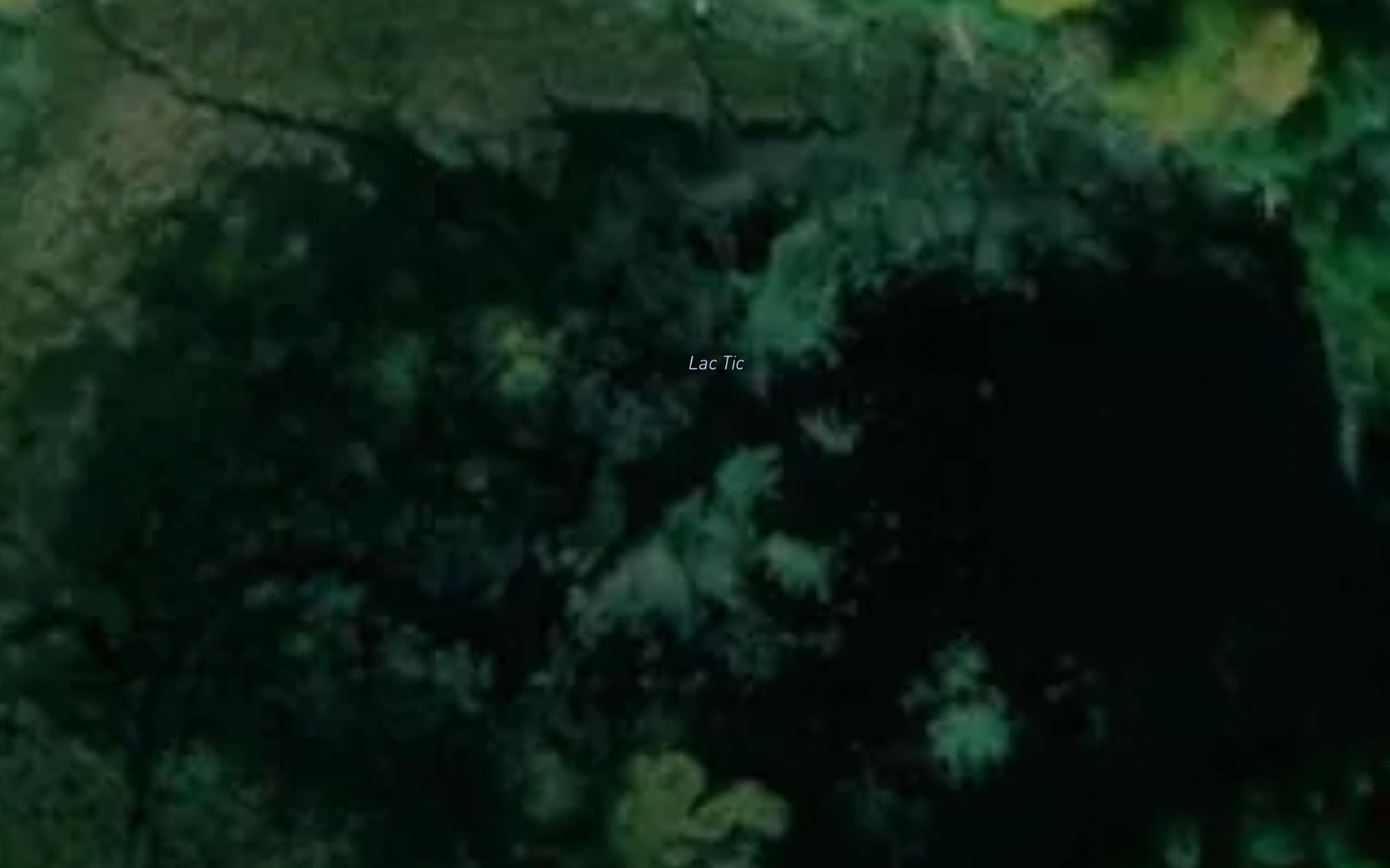 Satellite map of the Lac Tic