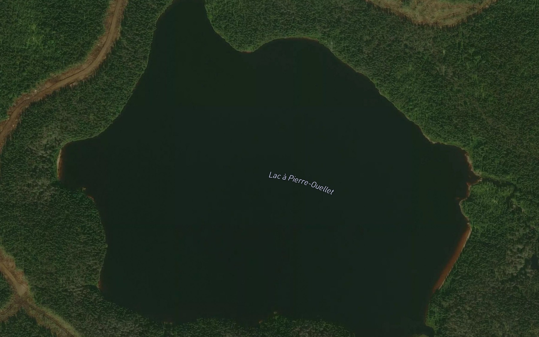 Satellite map of the Lac a Pierre-Ouellet