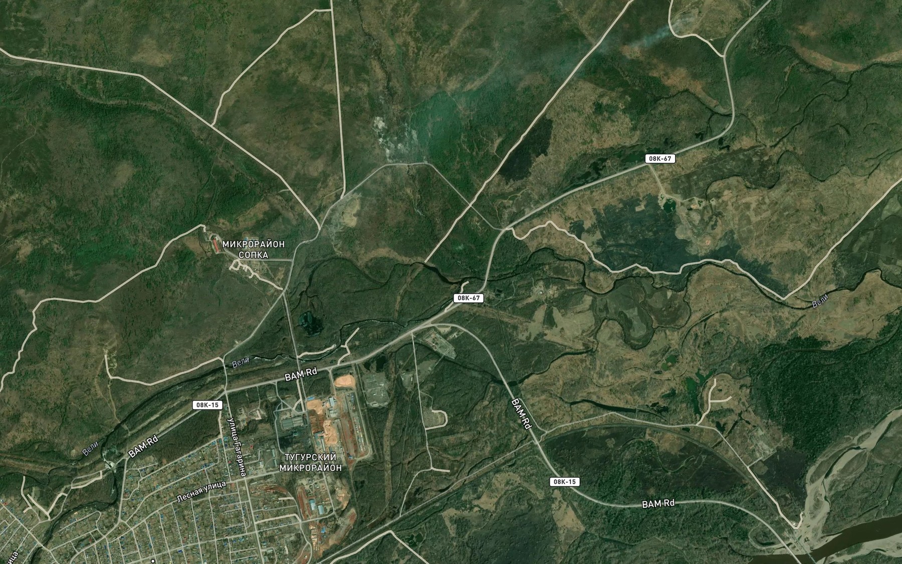 Satellite map of the Mayachnyy