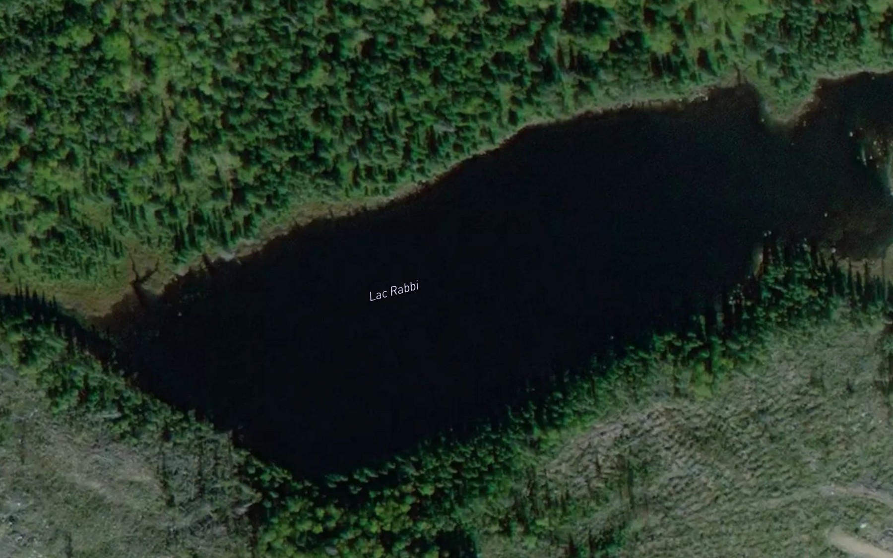 Satellite map of the Lac Rabbi