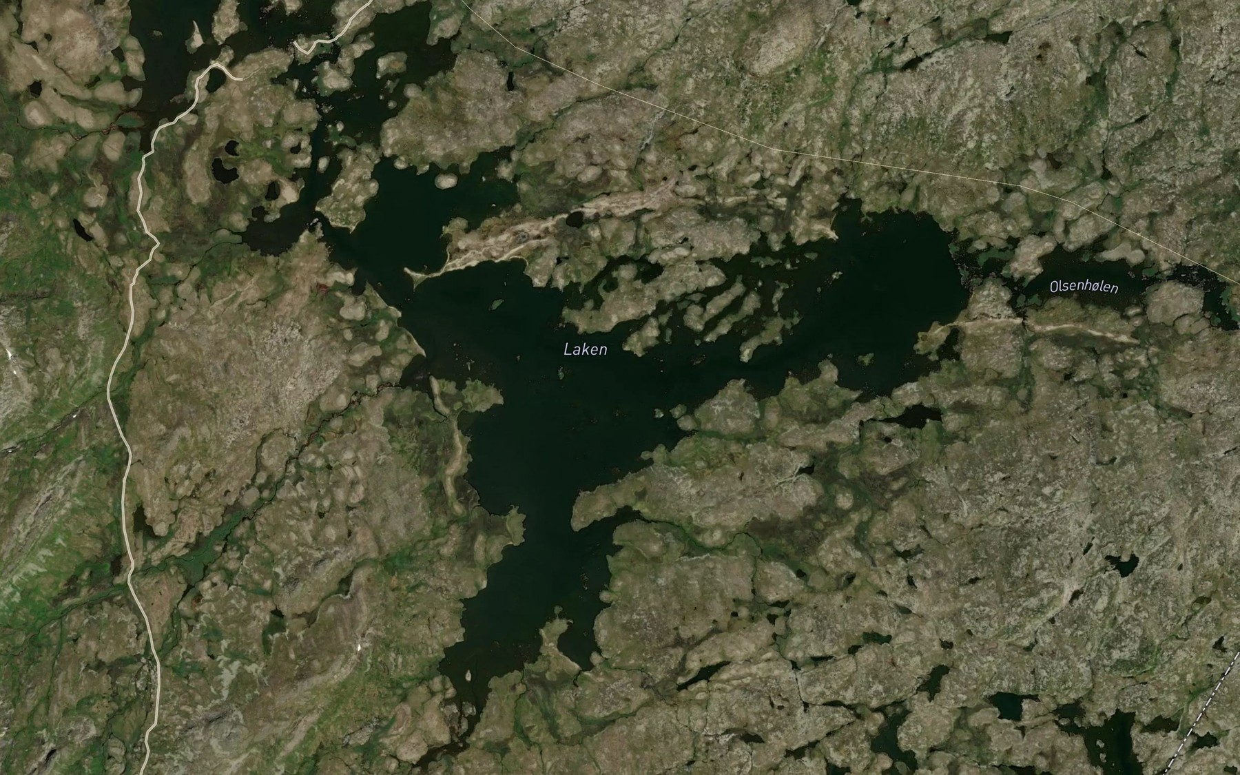 Satellite map of the Lakjen