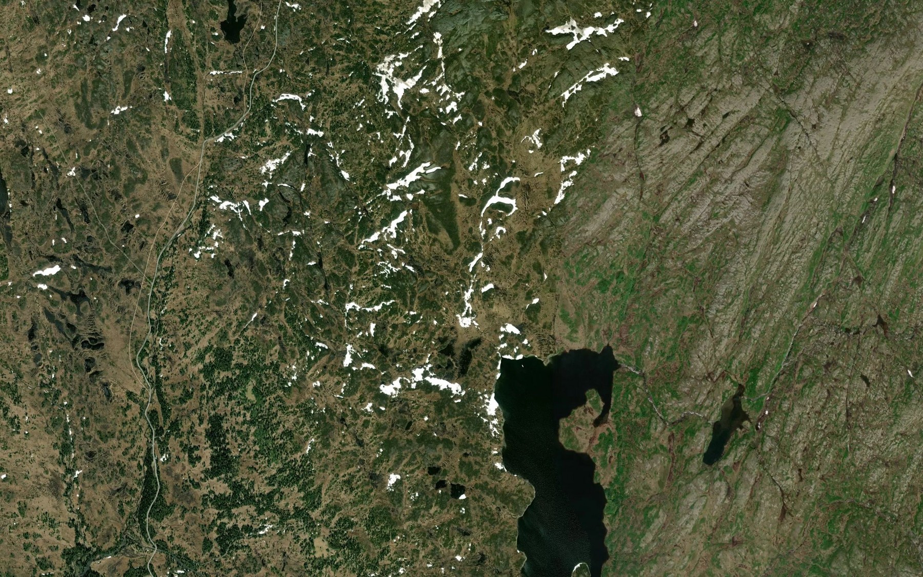 Satellite map of the Ysetbekken