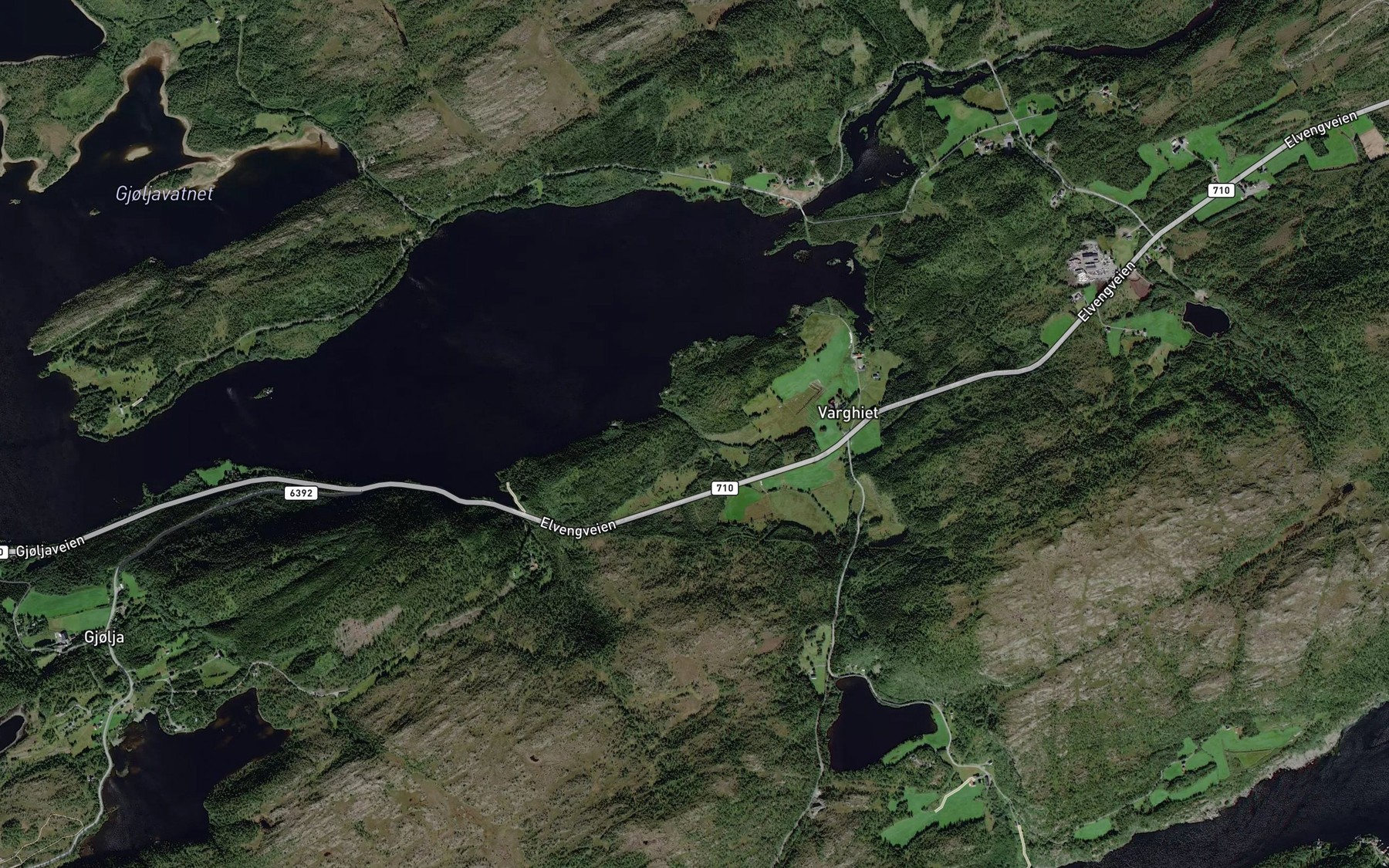 Satellite map of the Litlgrandalsbekken