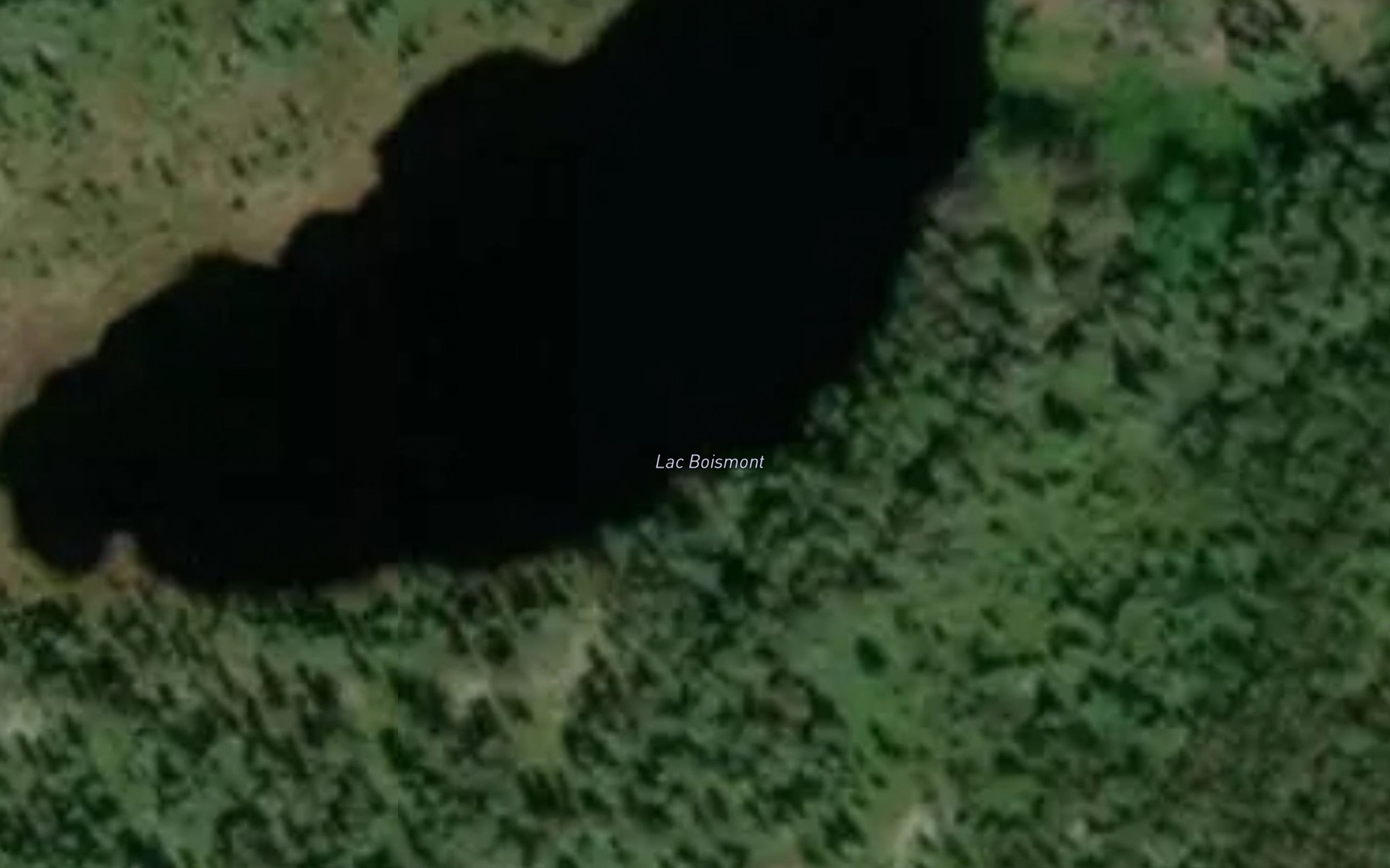 Satellite map of the Lac Boismont
