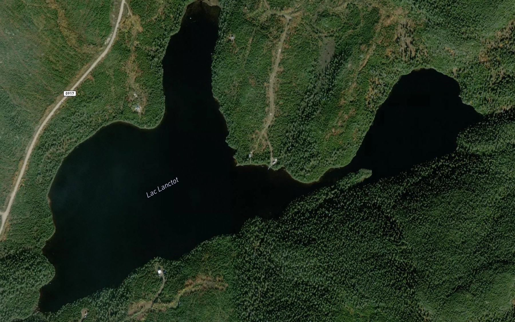 Satellite map of the Lac Lanctot
