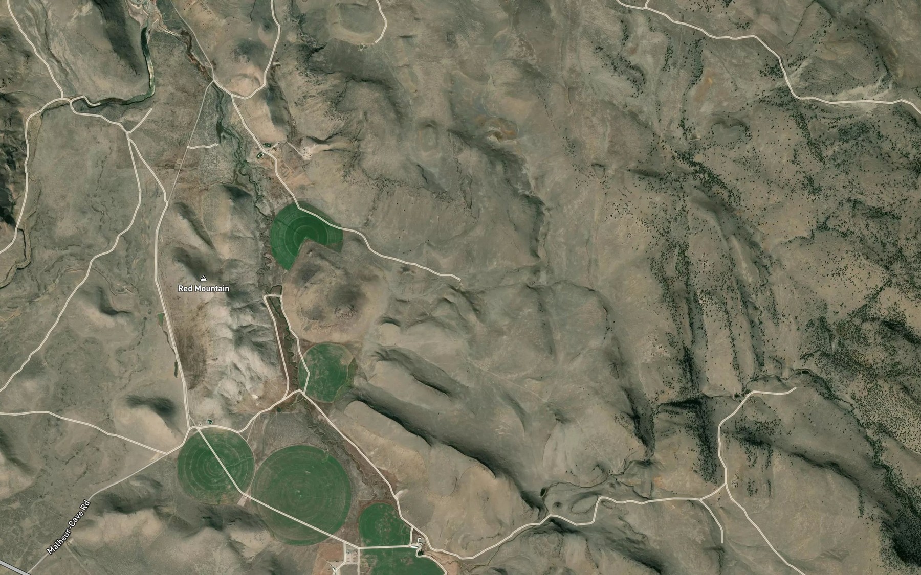 Satellite map of the Lost Reservoir