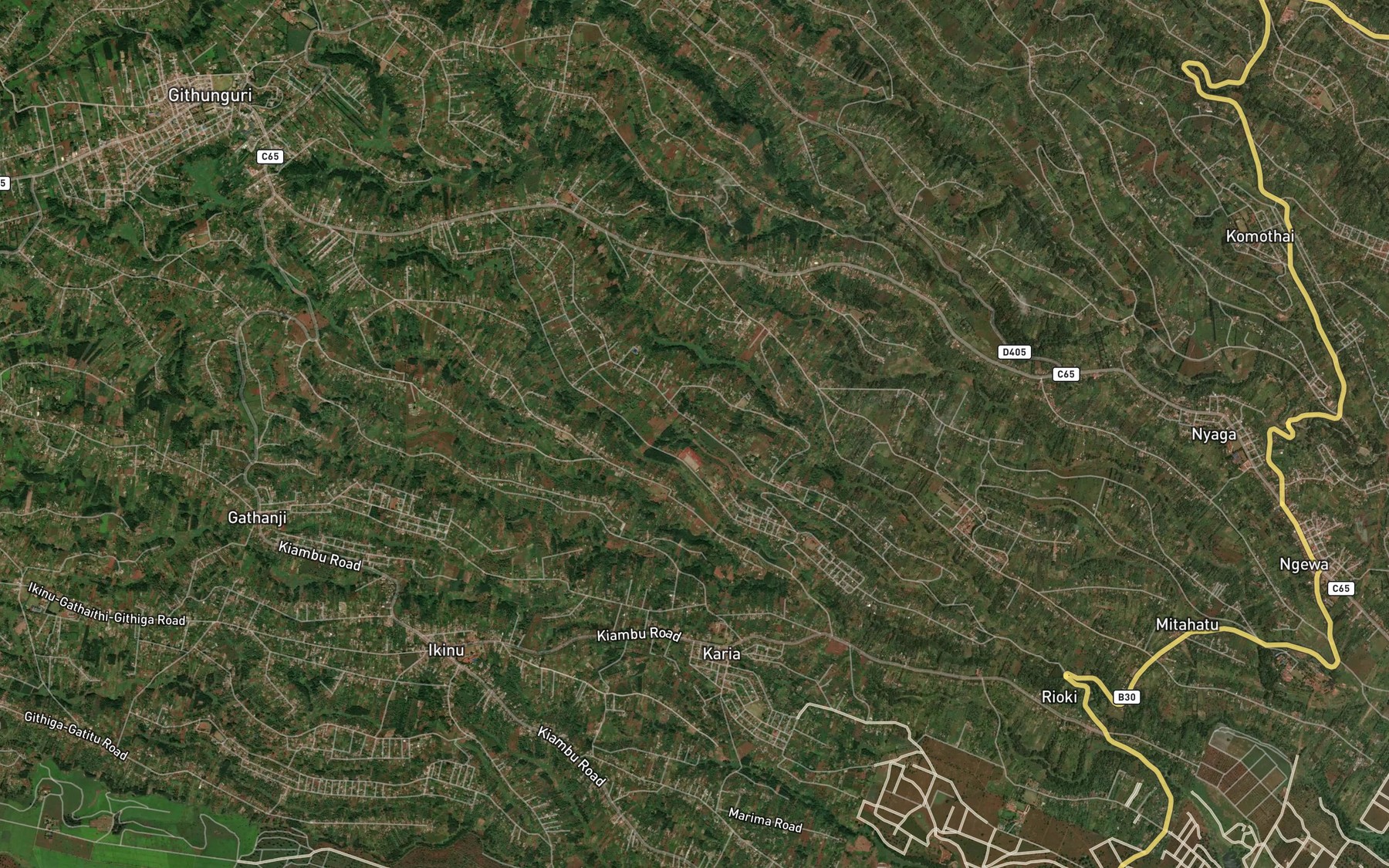 Satellite map of the Ikuria