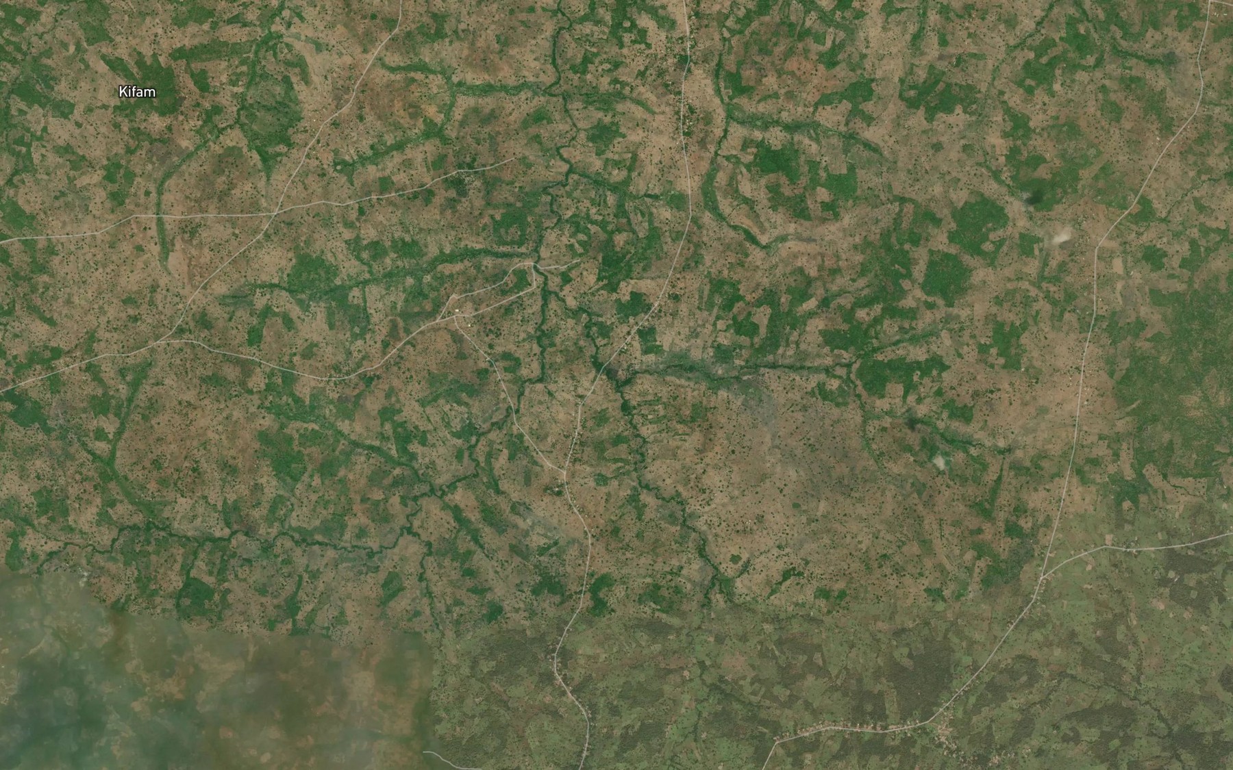 Satellite map of the River Meriynon