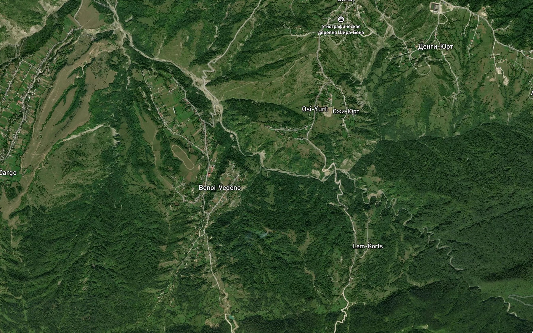 Satellite map of the Khorielk
