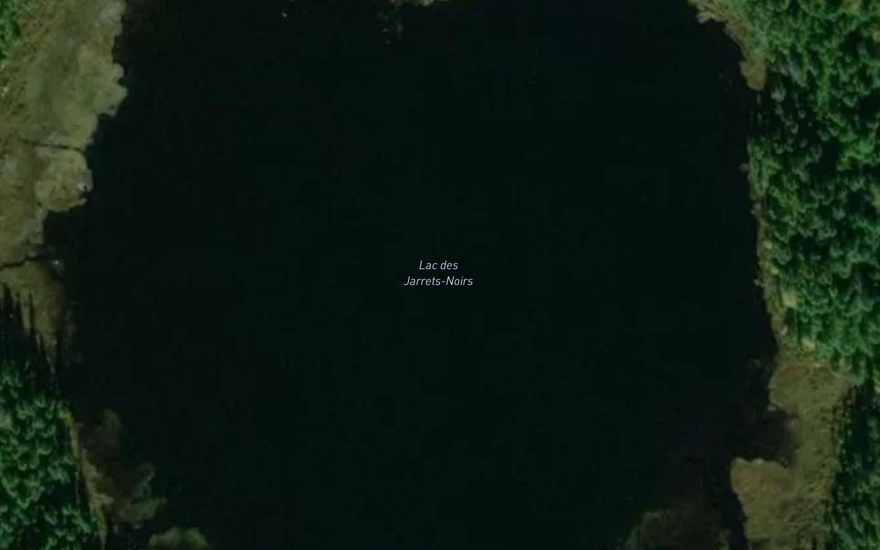 Satellite map of the Lac des Jarrets-Noirs