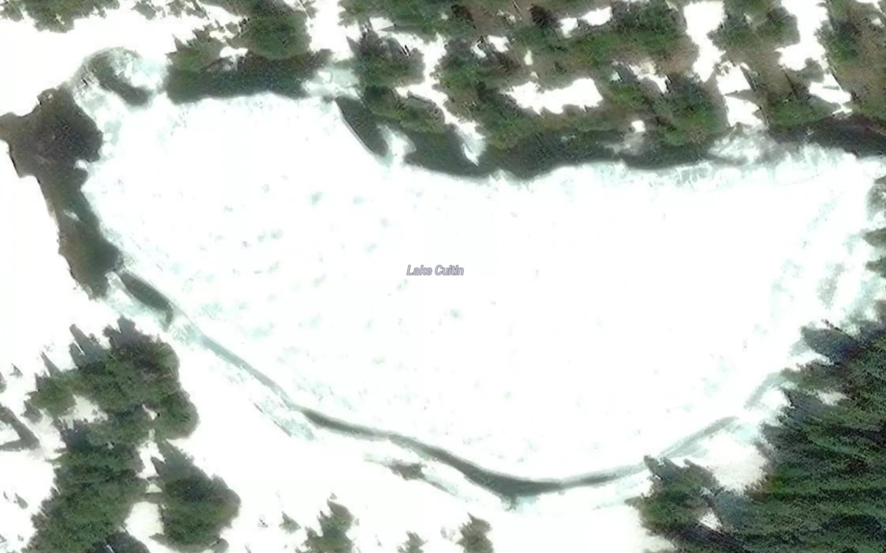 Satellite map of the Lake Cuitin