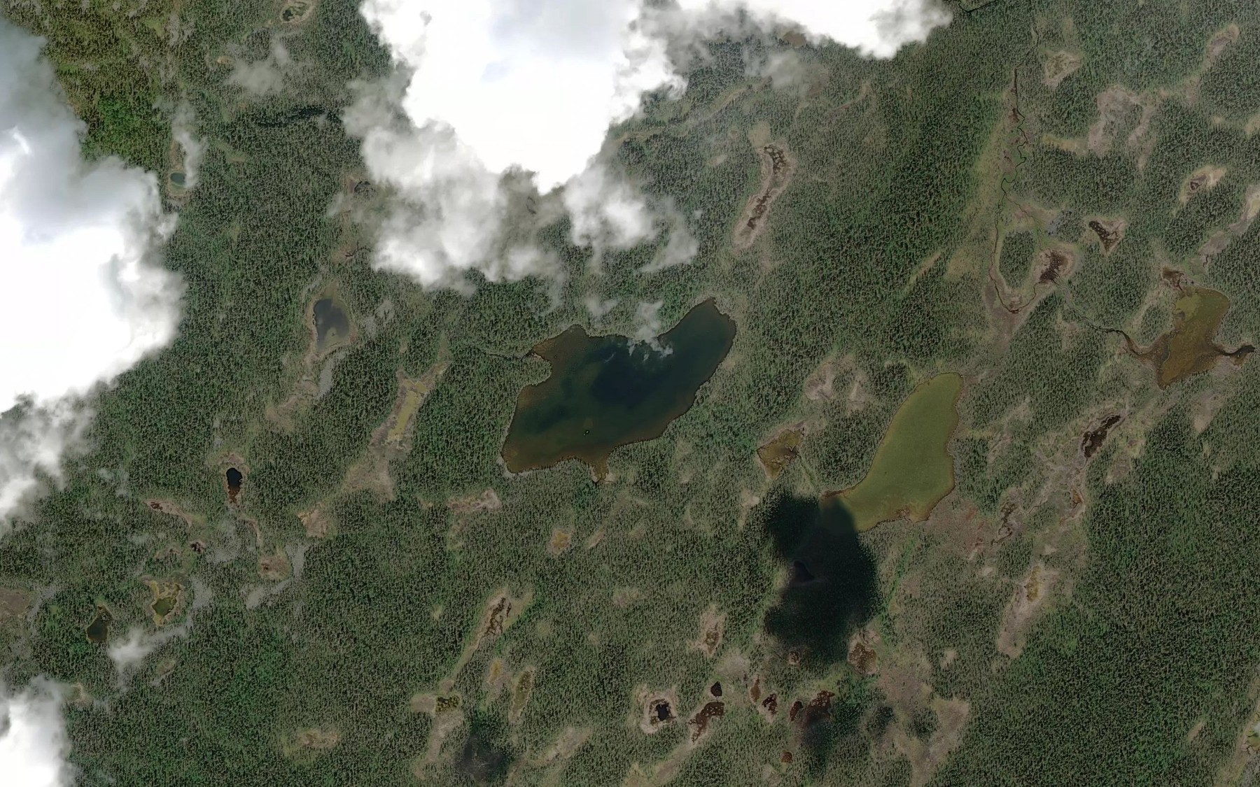 Satellite map of the Ylimmainen Tuolpujarvi
