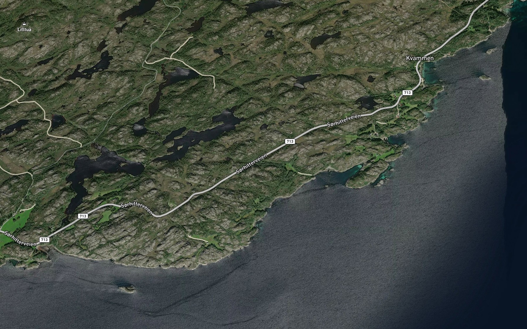 Satellite map of the Dalabekken
