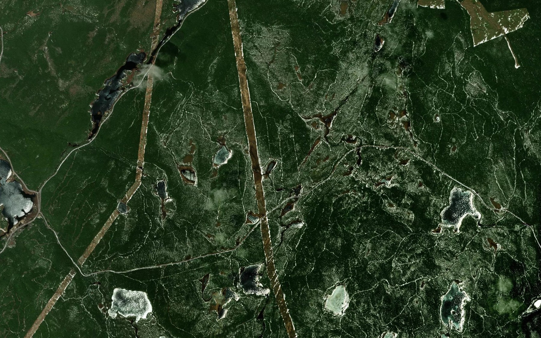 Satellite map of the Lac Larry